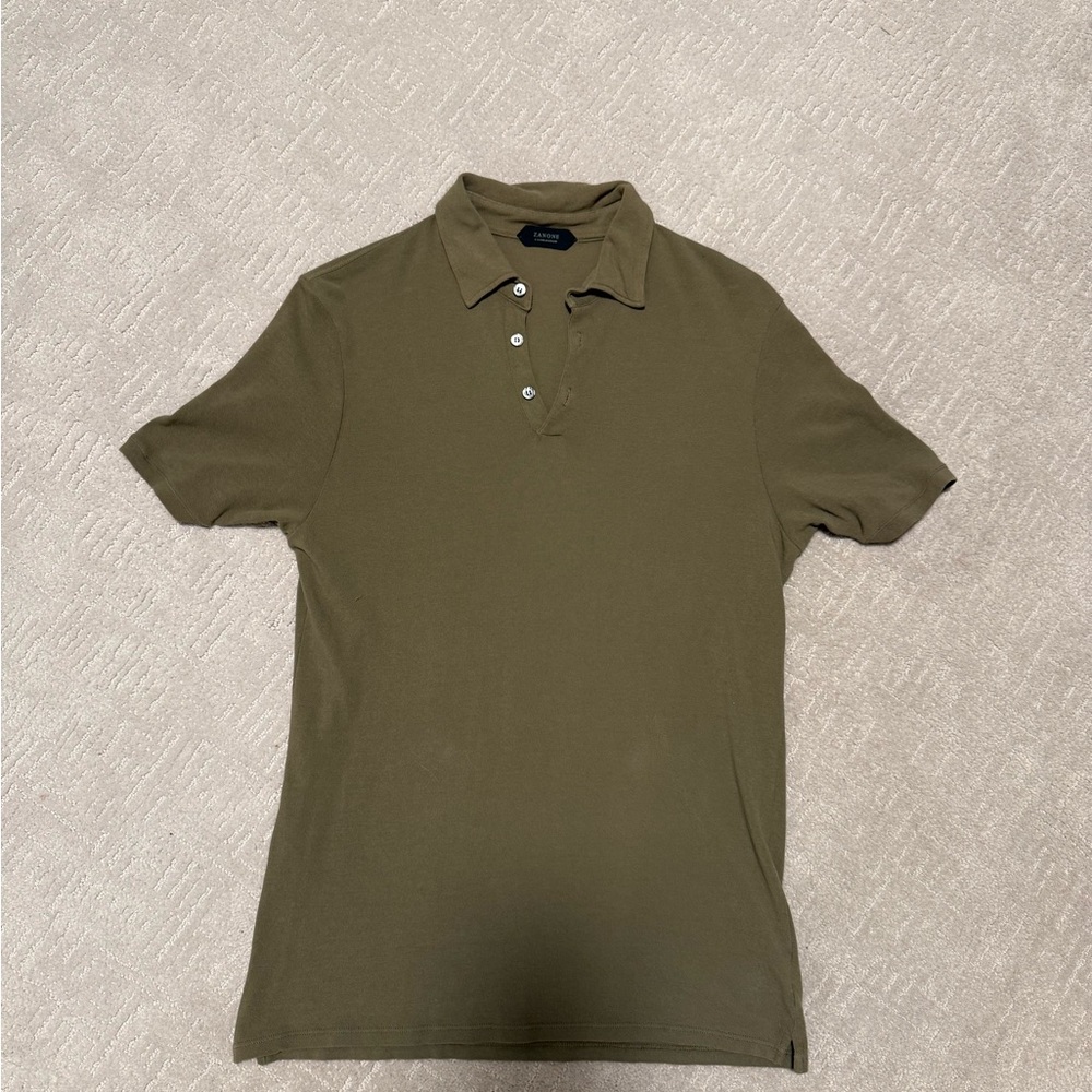 Zanone Olive 🫒 Polo Shirt